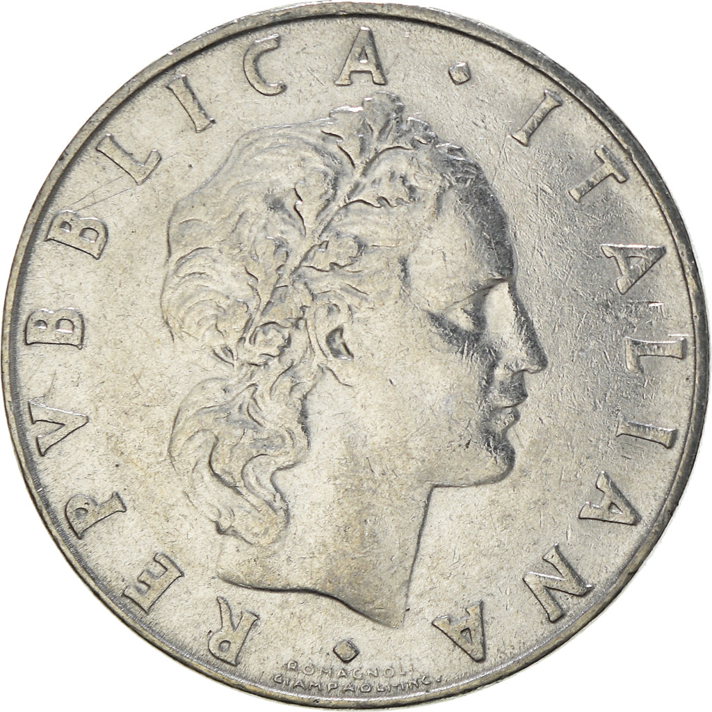 Moneta, Italia, 50 Lire, 1956