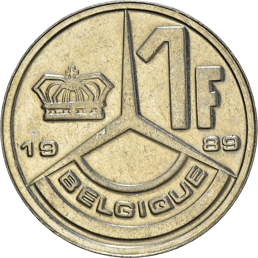 Coin, Belgium, Franc, 1989