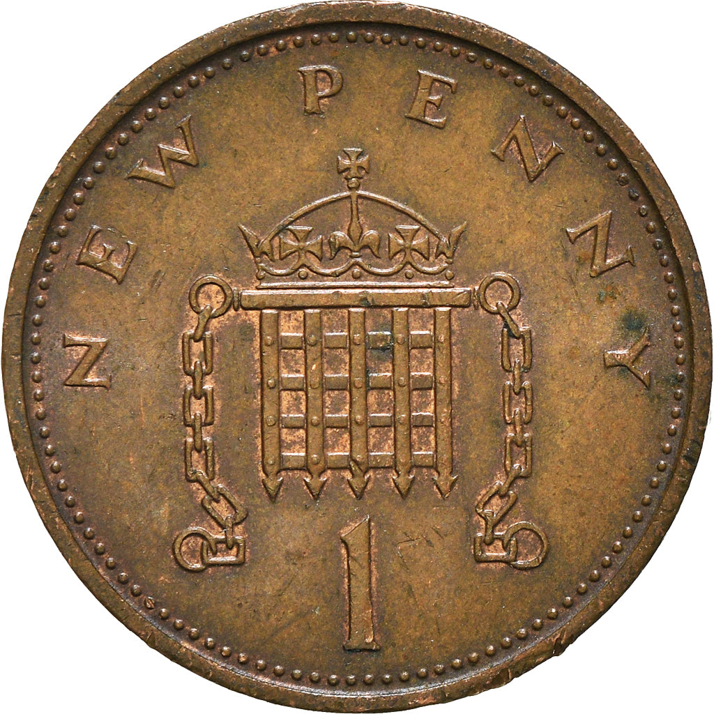 Coin, Great Britain, New Penny, 1973