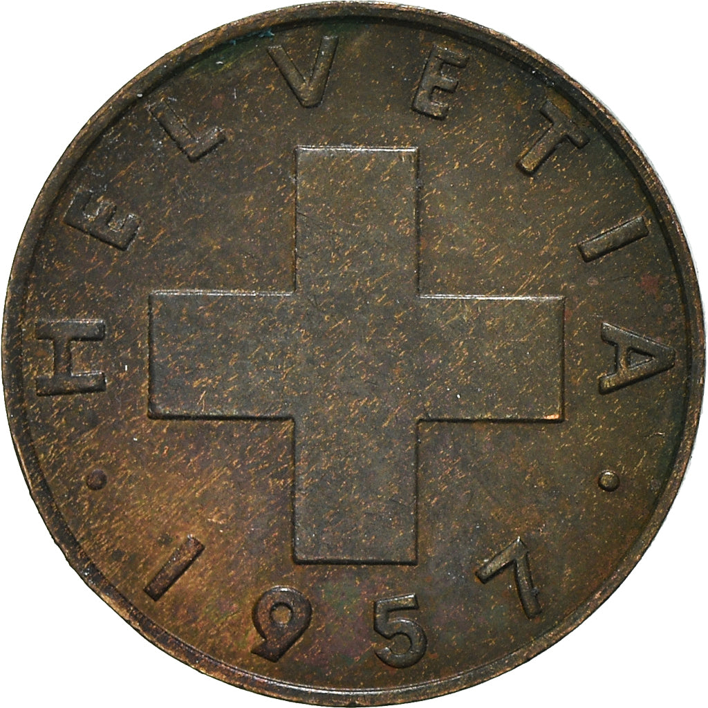 Moeda, Suíça, Rappen, 1951