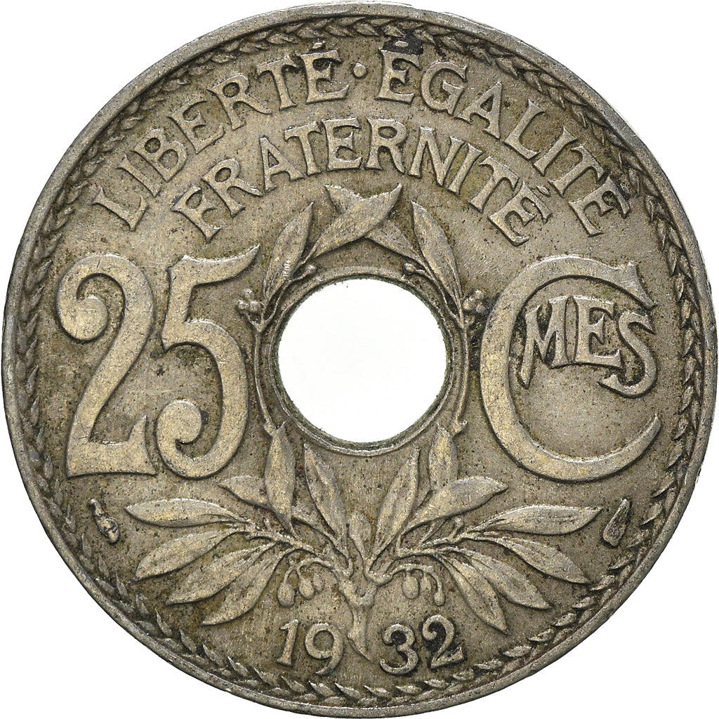 Moneta, Francia, 25 Centimes, 1932