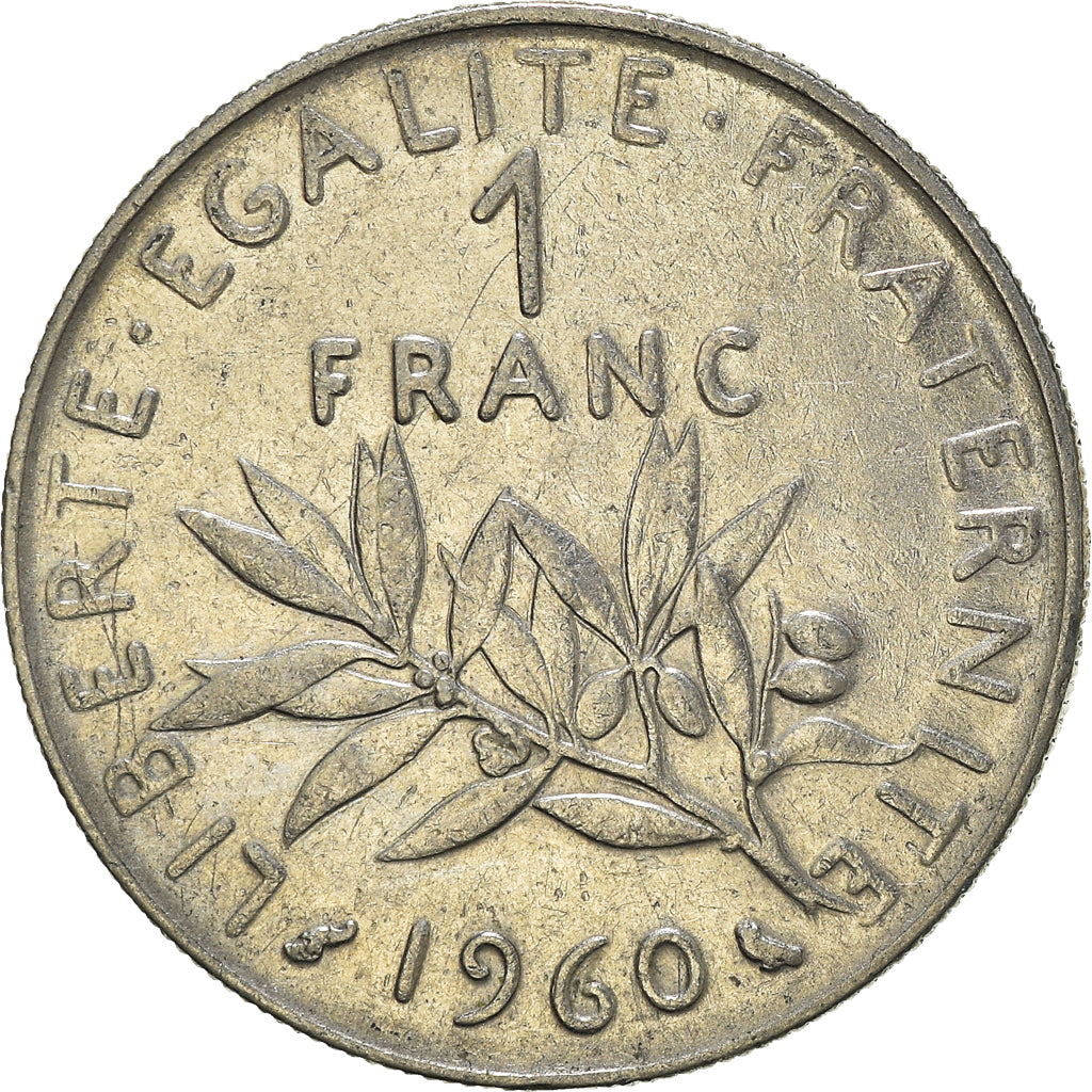Münze, Frankreich, Franc, 1960
