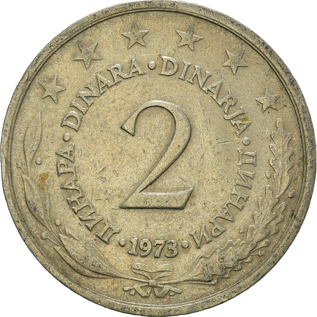 Coin, Yugoslavia, 2 Dinara, 1973