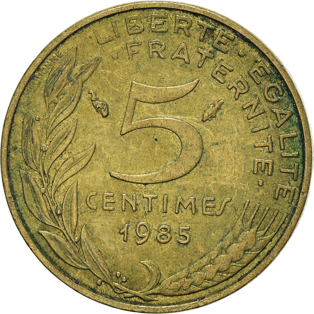 Munten, Frankrijk, 5 Centimes, 1985