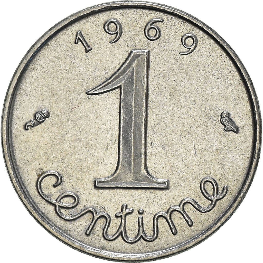 Moeda, França, Centime, 1969