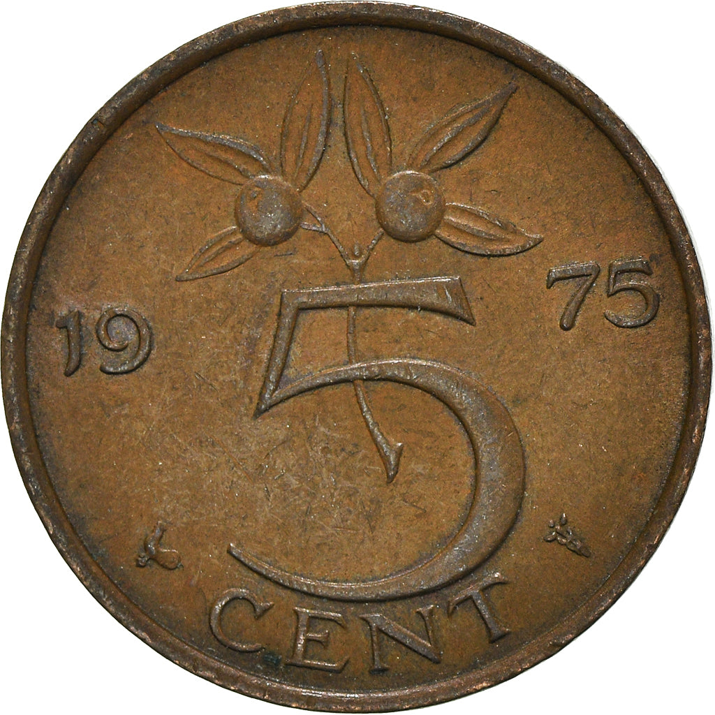 Moneta, Paesi Bassi, 5 Cents, 1975