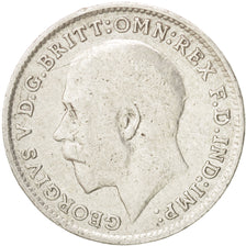 Great Britain, George V, 3 Pence, 1916, EF(40-45), Silver, KM:813