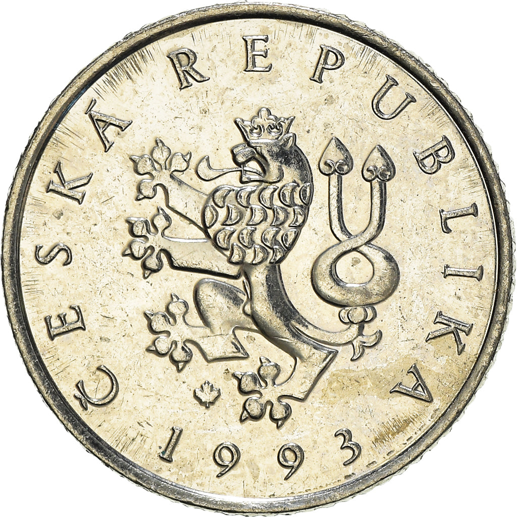 Münze, Tschechische Republik, Koruna, 1993