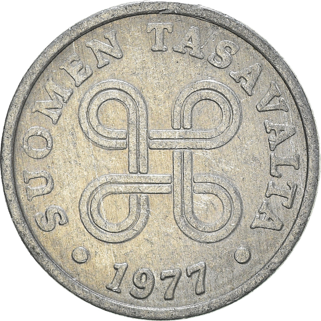 Monnaie, Finlande, 5 Pennia, 1977
