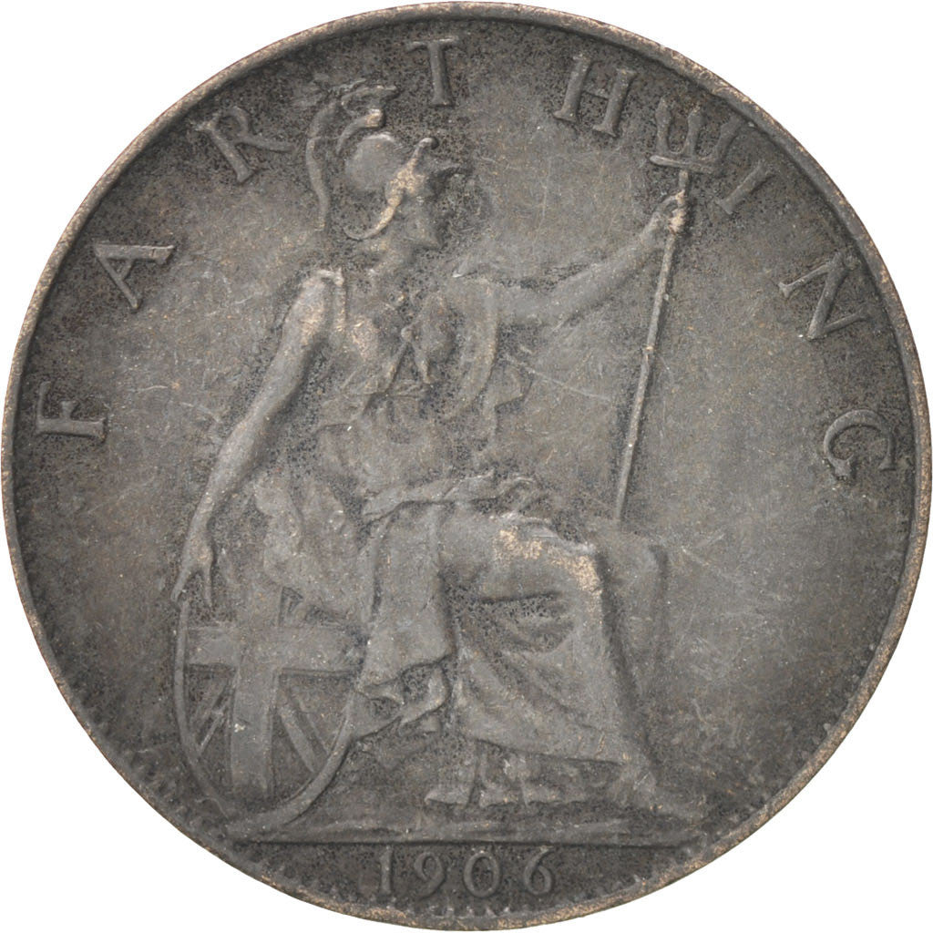 Great Britain, Edward VII, Farthing, 1906, VF(30-35), Bronze,...