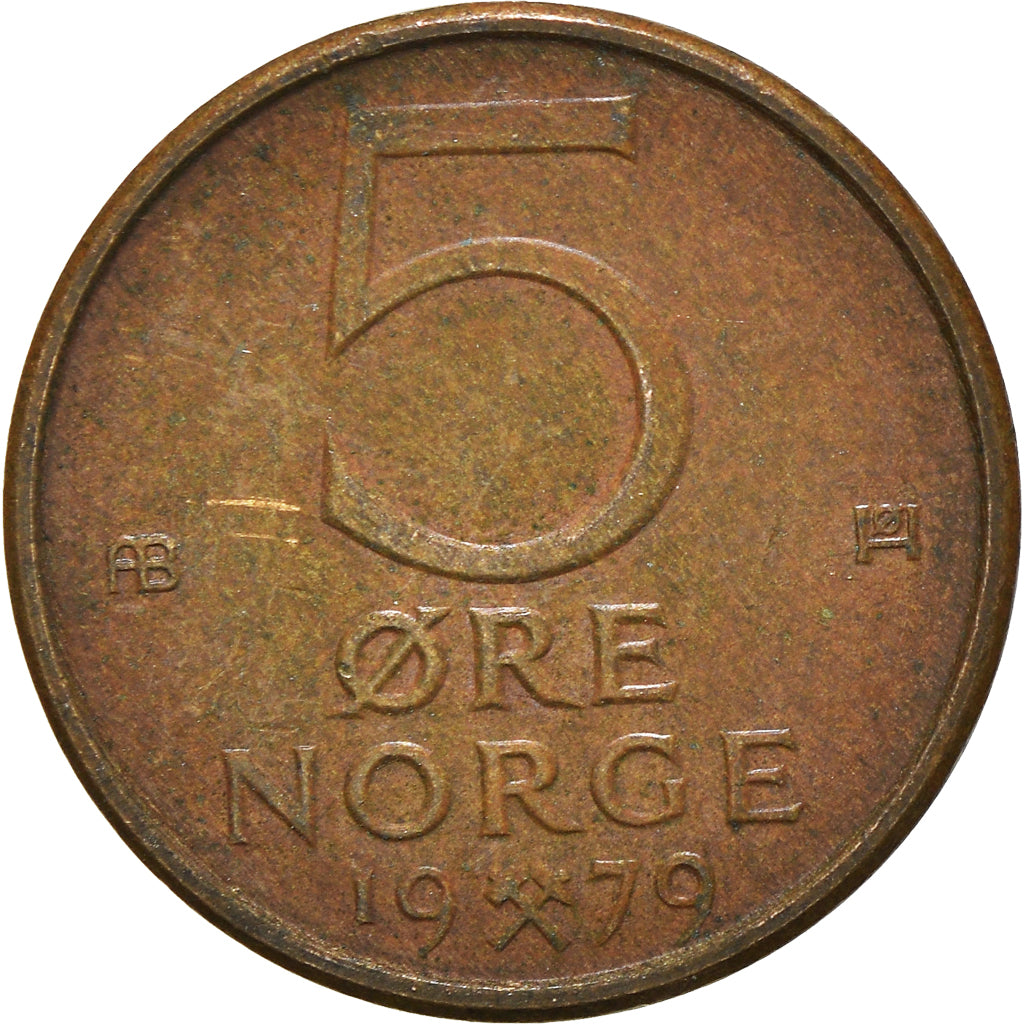 Munten, Noorwegen, 5 Öre, 1979