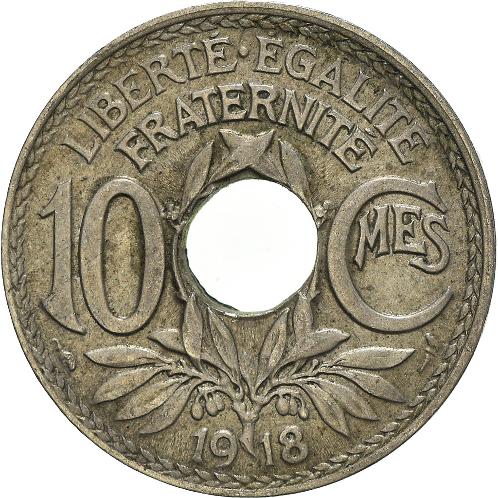 Münze, Frankreich, 10 Centimes, 1918