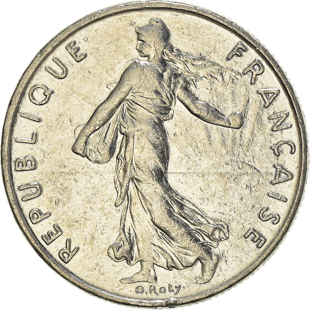 Münze, Frankreich, 1/2 Franc, 1986