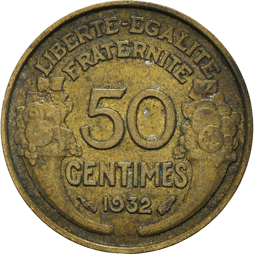 Moeda, França, 50 Centimes, 1932
