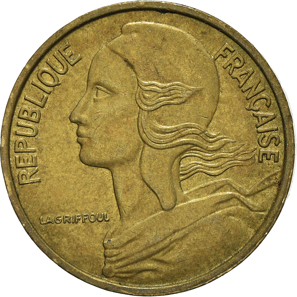 Moneta, Francja, 5 Centimes, 1971