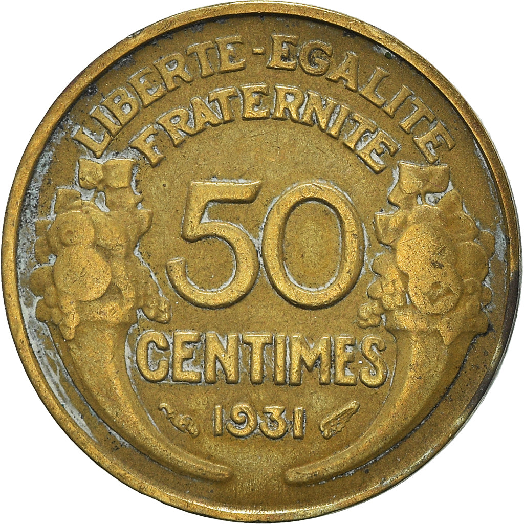 Munten, Frankrijk, 50 Centimes, 1931