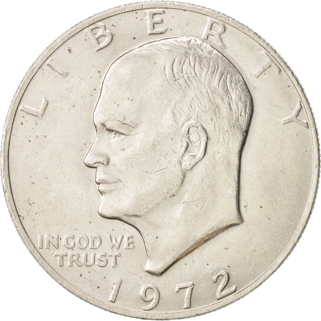 United States, Eisenhower Dollar, Dollar, 1972, U.S. Mint, AU(55-58), Copper-...