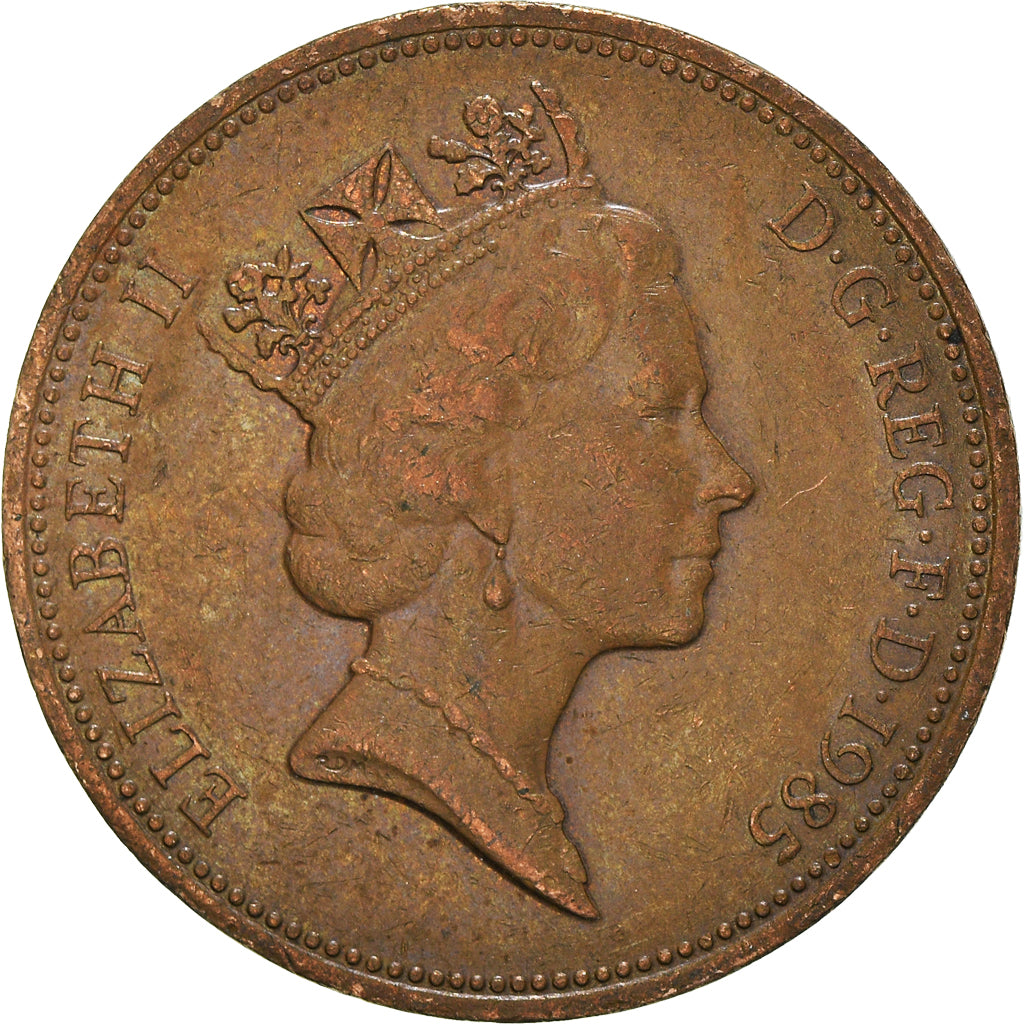 Coin, Great Britain, 2 Pence, 1985