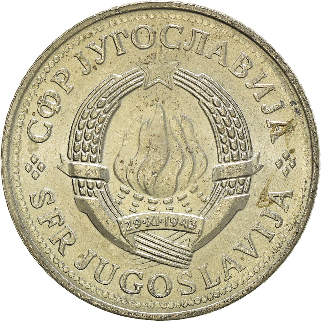 Münze, Jugoslawien, 2 Dinara, 1980