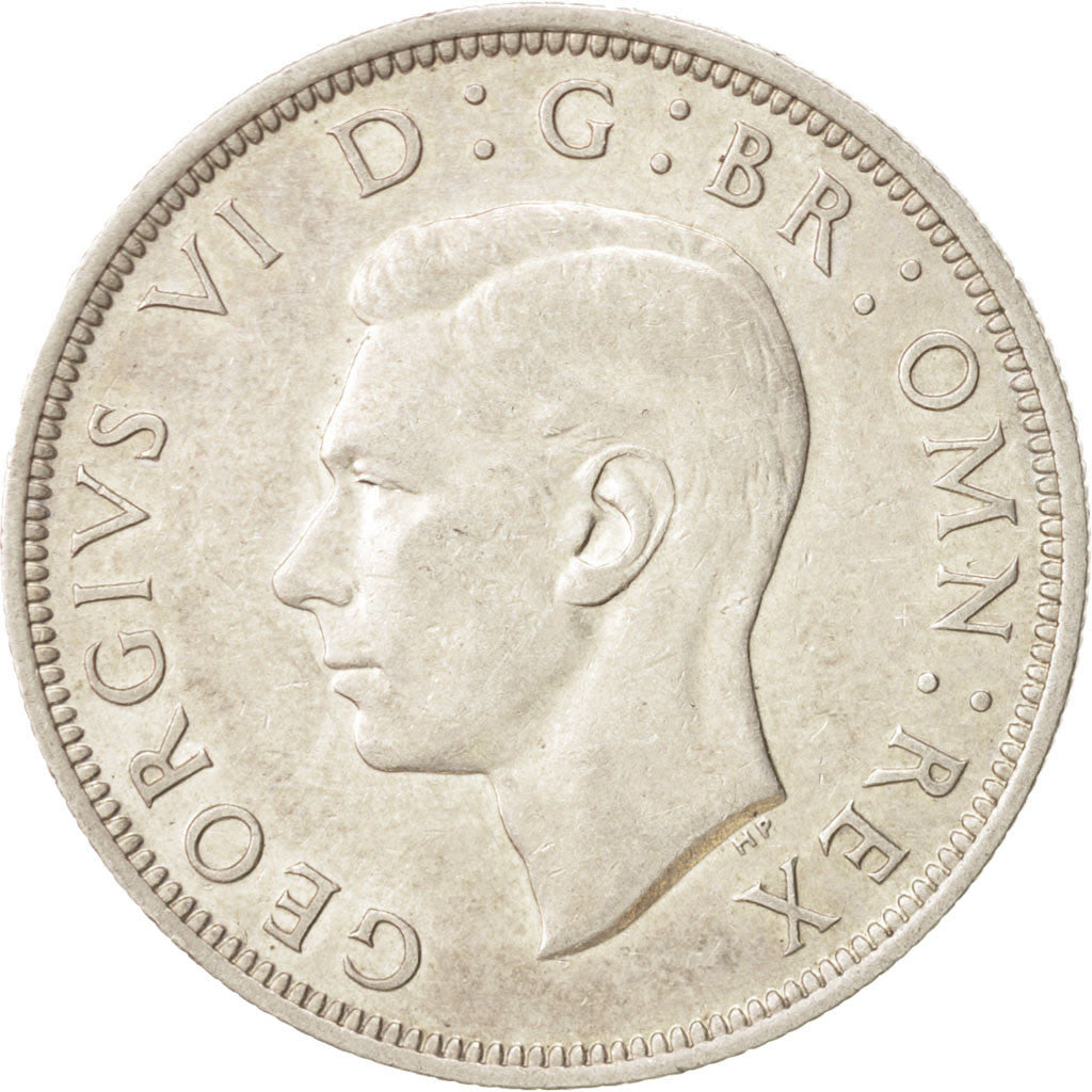 Great Britain, George VI, 1/2 Crown, 1941, AU(50-53), Silver, KM:856