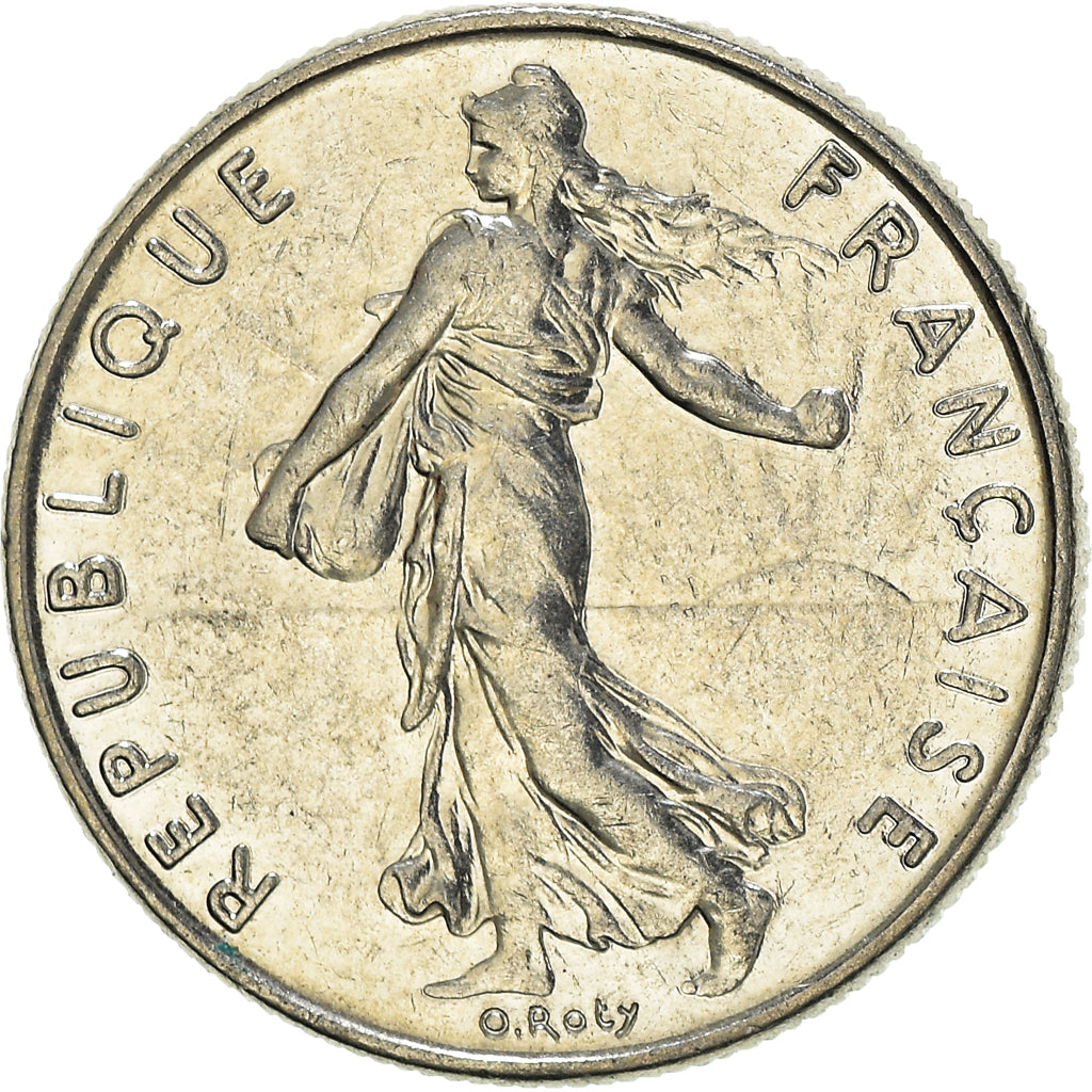 Moeda, França, 1/2 Franc, 1986