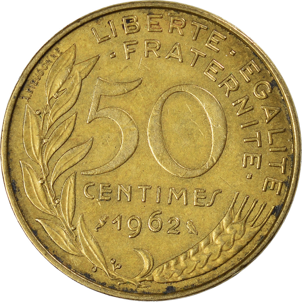 Coin, France, 50 Centimes, 1962