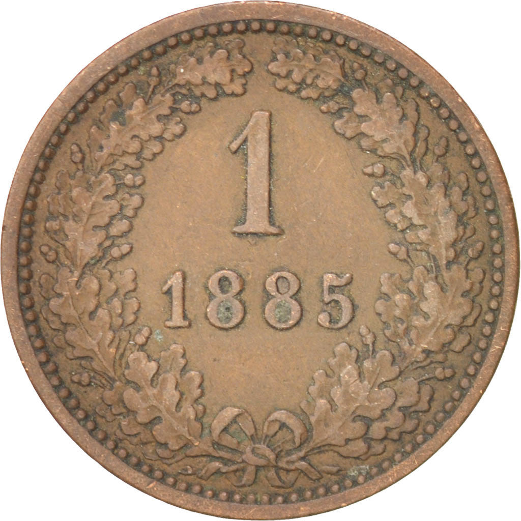 Coin, Austria, Franz Joseph I, Kreuzer, 1885, EF(40-45), Copper, KM:2187