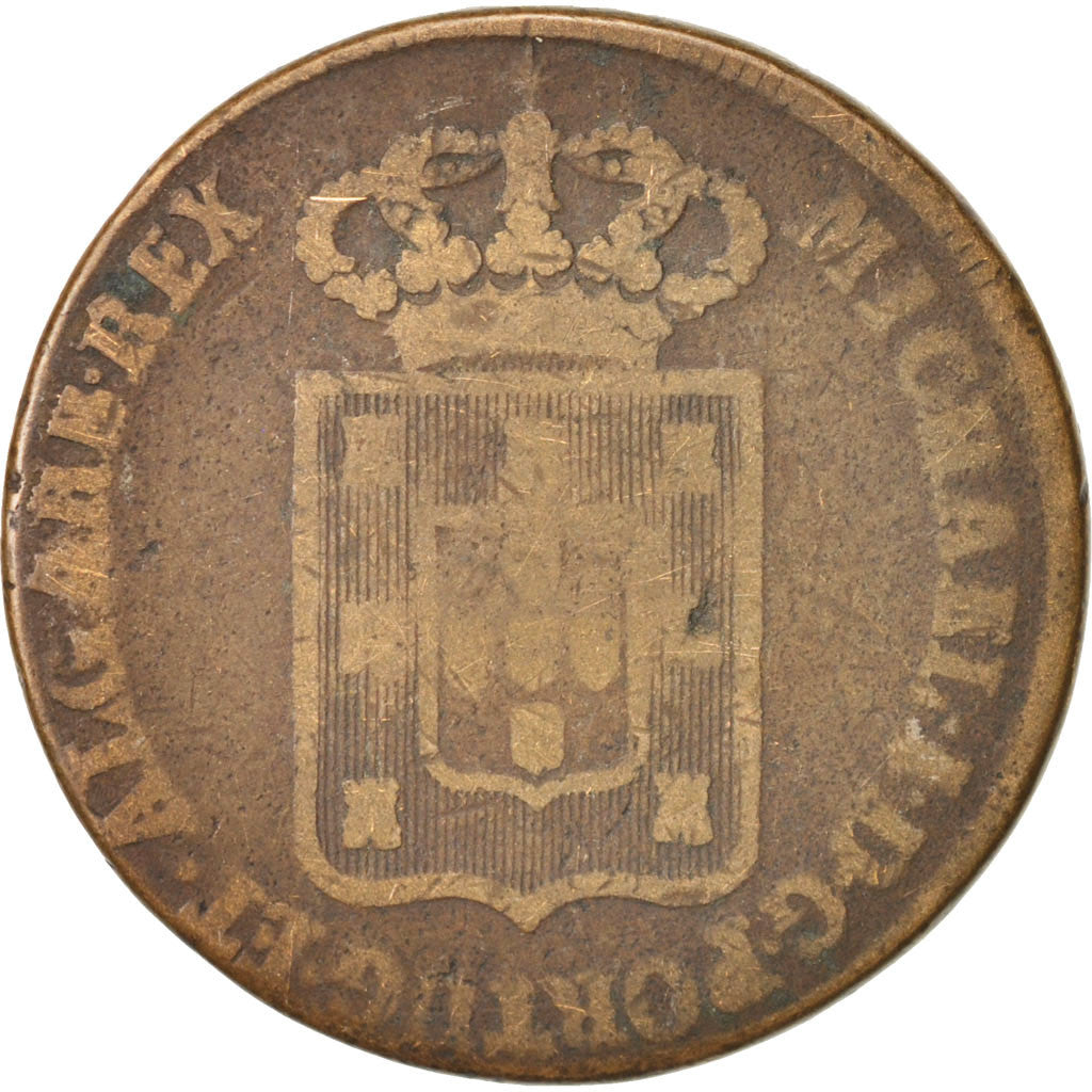 Portugal, Miguel, 40 Reis, Pataco, 1830, VG(8-10), Bronze, KM:391
