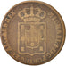 Portugal, Miguel, 40 Reis, Pataco, 1830, VG(8-10), Bronze, KM:391