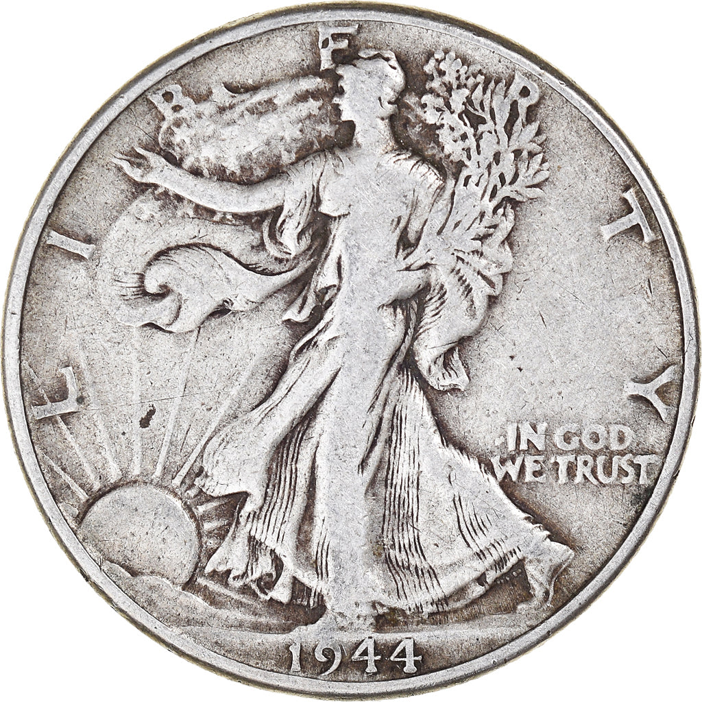 Moneta, Stati Uniti, Walking Liberty Half Dollar, Half Dollar, 1944, U.S. Mint
