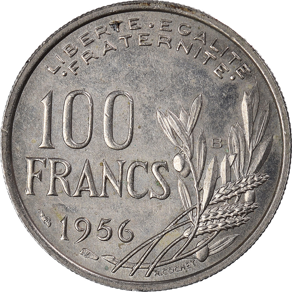 Moneda, Francia, 100 Francs, 1956