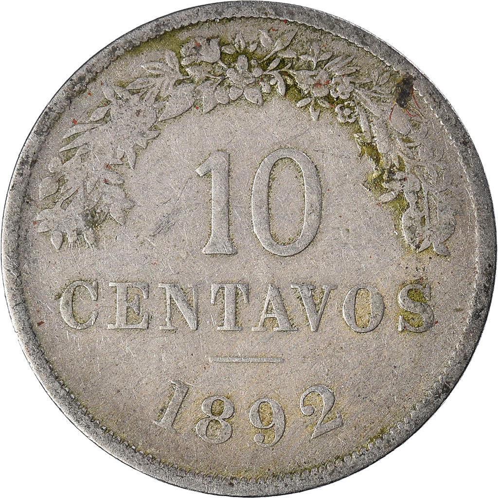 Coin, Bolivia, 10 Centavos, 1892