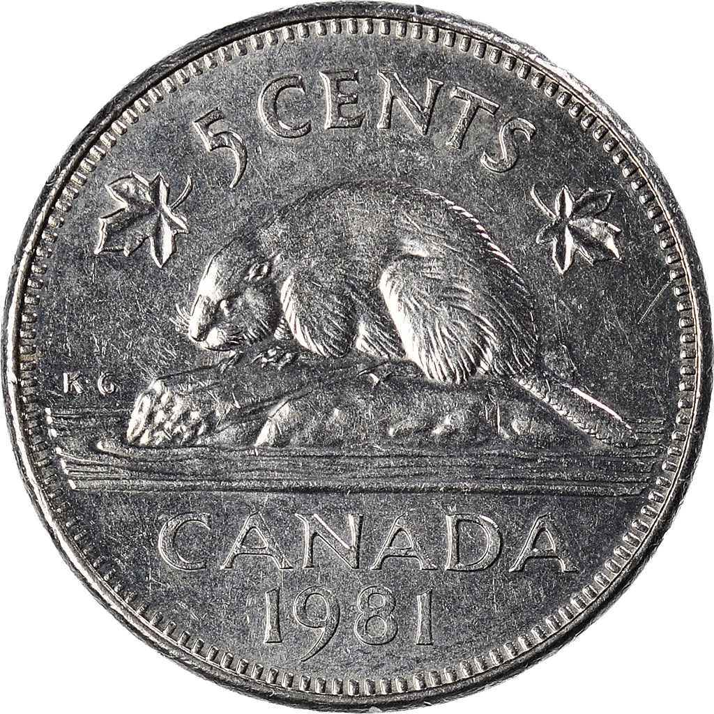 Moneda, Canadá, 5 Cents, 1981