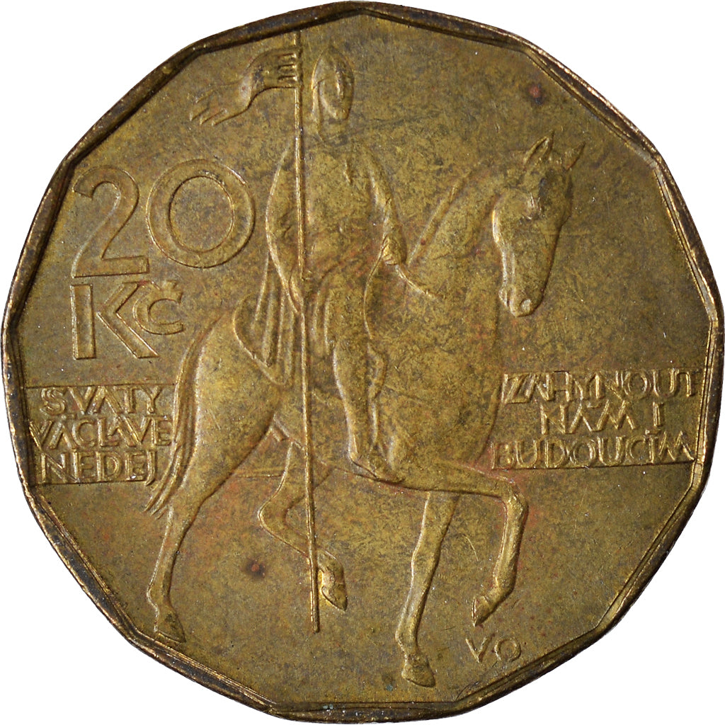 Moneda, República Checa, 20 Korun, 1993