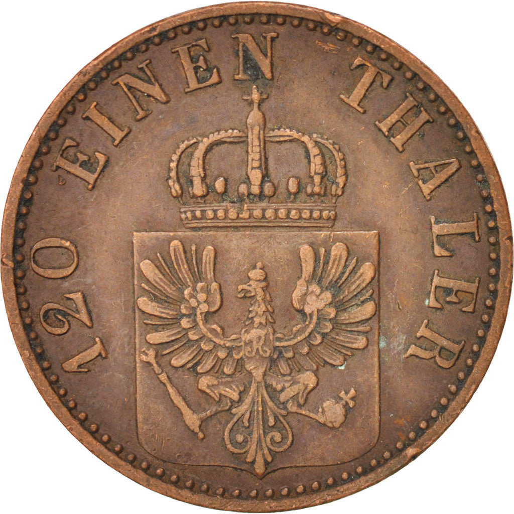Coin, German States, PRUSSIA, Wilhelm I, 3 Pfennig, 1867, Berlin, EF(40-45)