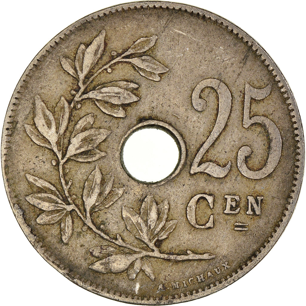 Moneta, Belgio, 25 Centimes, 1922