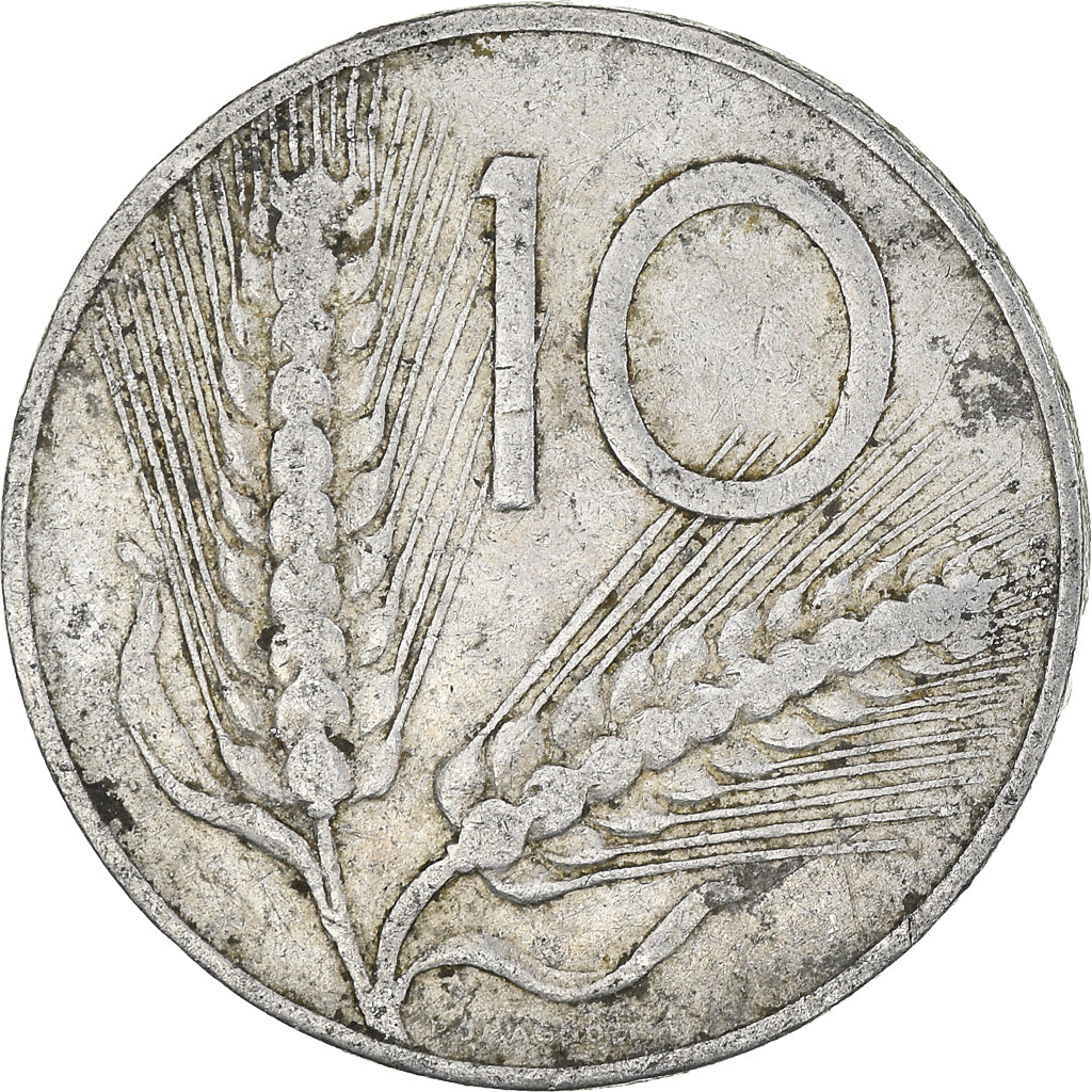 Moneda, Italia, 10 Lire, 1951