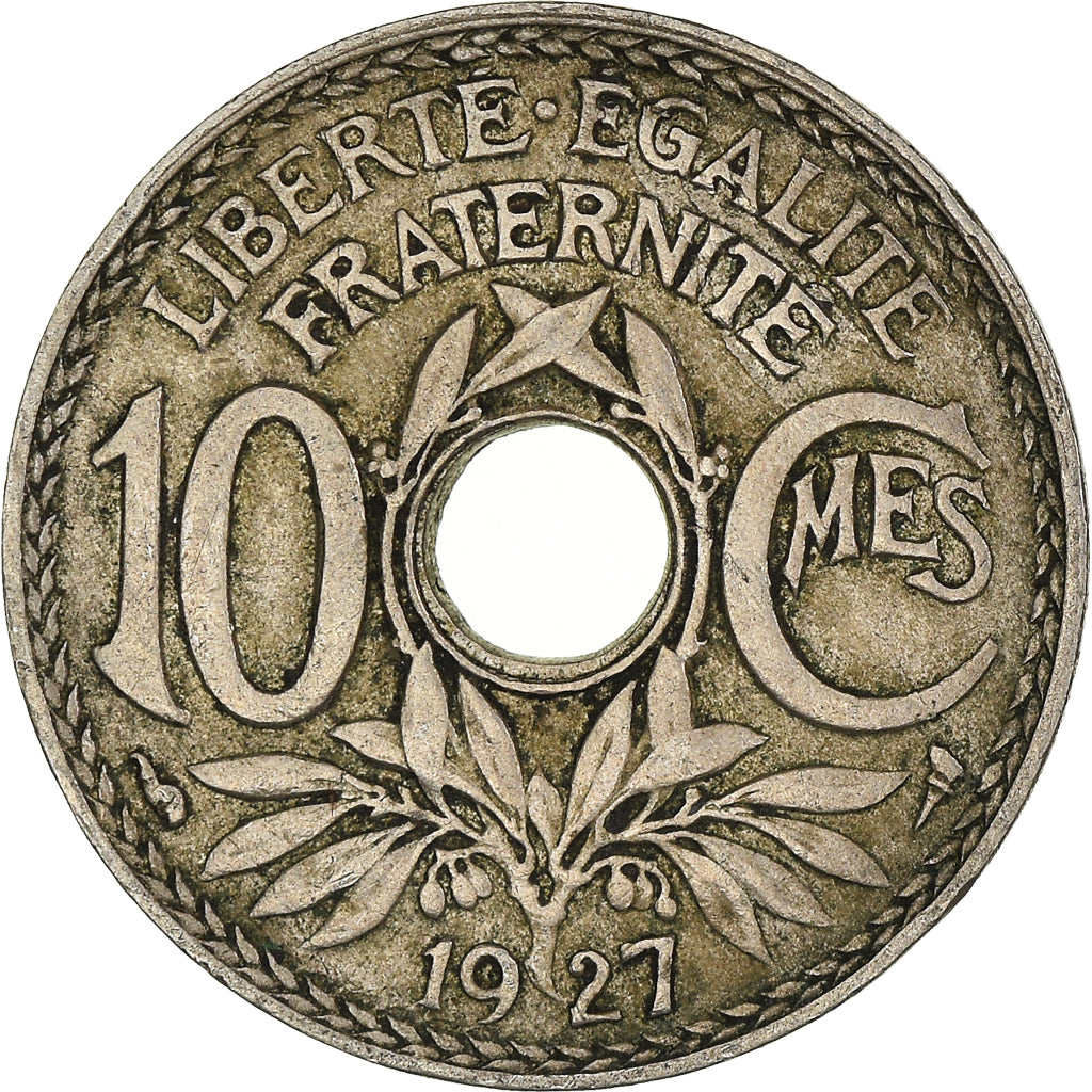 Coin, France, 10 Centimes, 1927