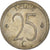Monnaie, Belgique, 25 Centimes, 1966