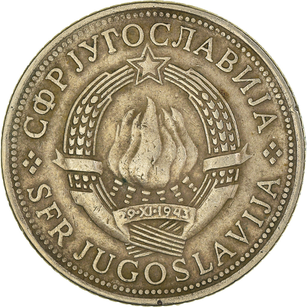 Moneta, Jugosławia, 5 Dinara, 1974