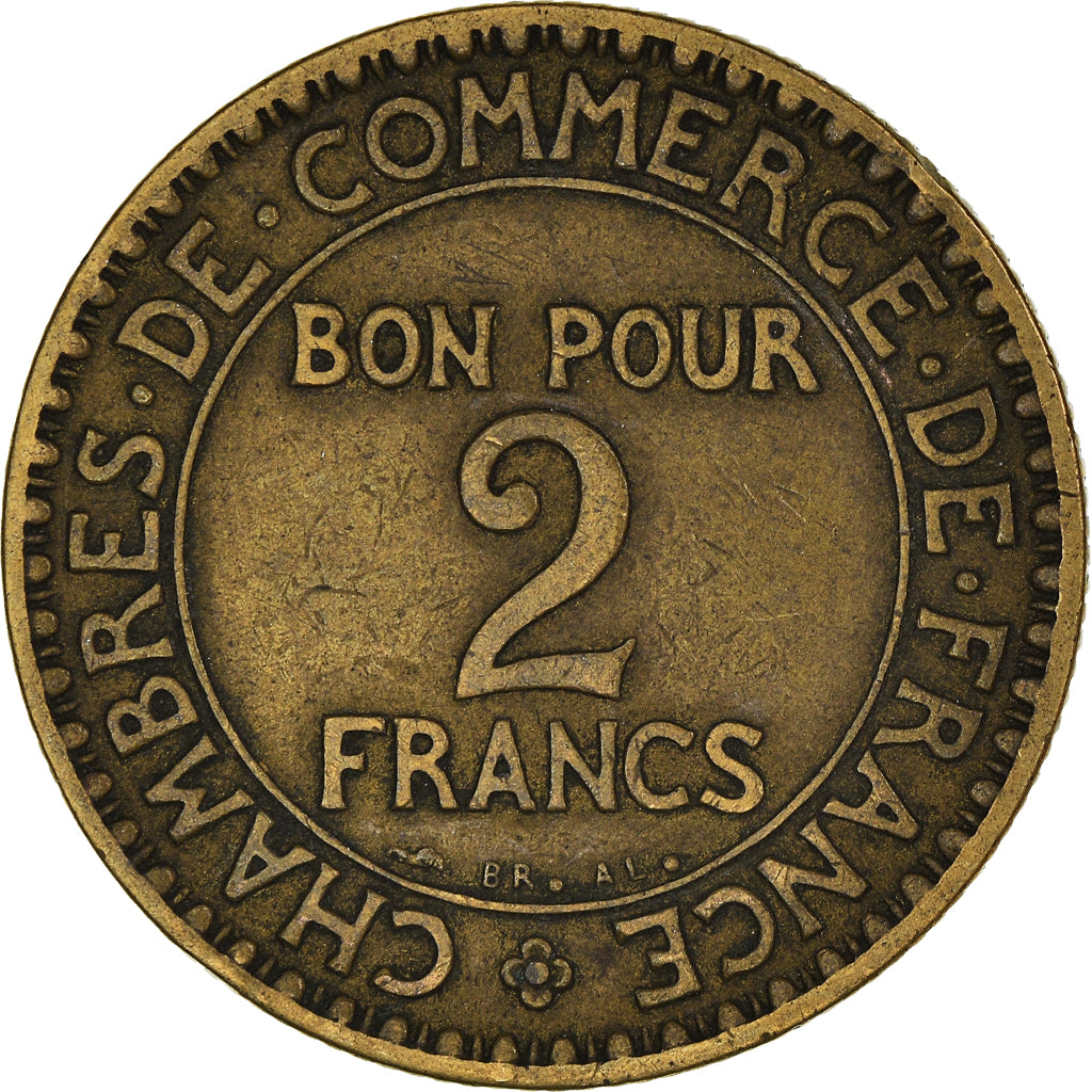 Moeda, França, 2 Francs, 1921
