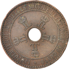 CONGO FREE STATE, Leopold II, 5 Centimes, 1888, VF(30-35), Copper, KM:3