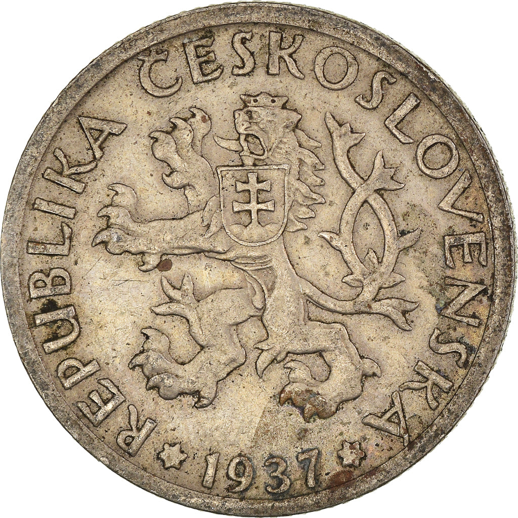 Monnaie, Tchécoslovaquie, Koruna, 1937
