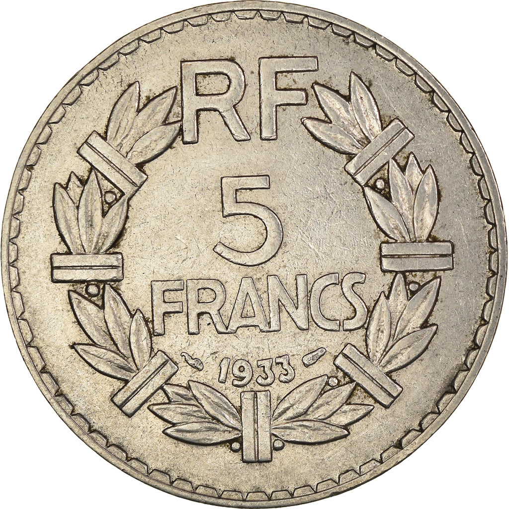 Monnaie, France, 5 Francs, 1933