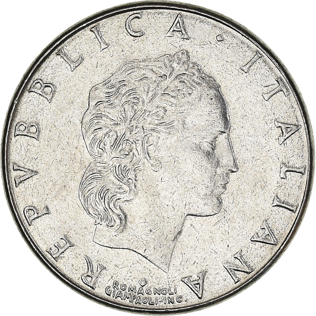Münze, Italien, 50 Lire, 1992