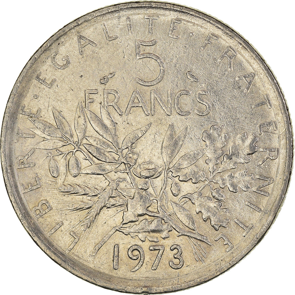 Monnaie, France, 5 Francs, 1973