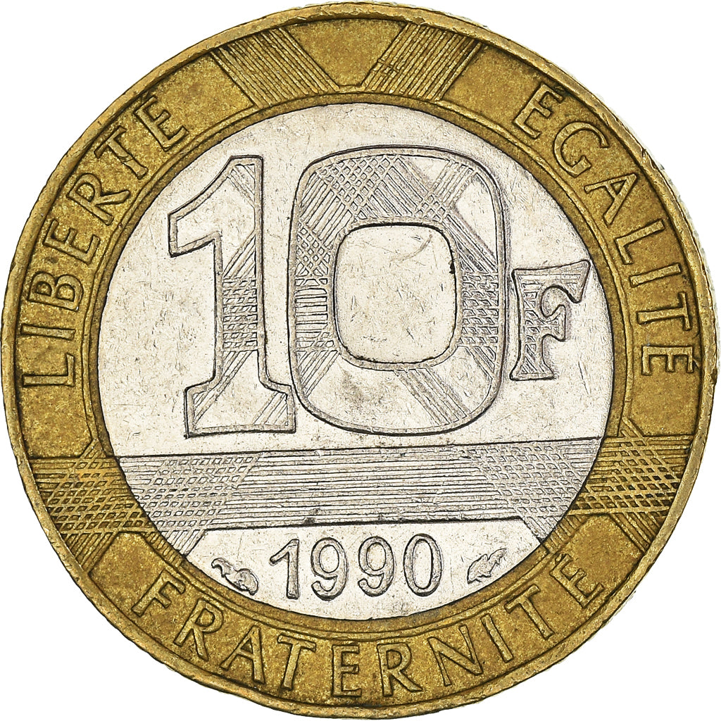 Coin, France, 10 Francs, 1990