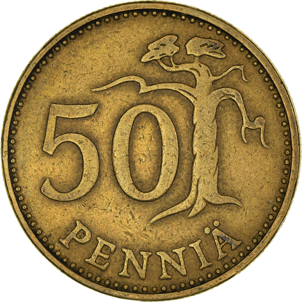 Coin, Finland, 50 Penniä, 1963