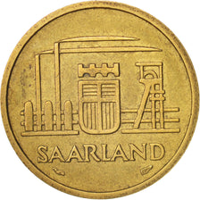 SAARLAND, 20 Franken, 1954, Paris, AU(50-53), Aluminum-Bronze, KM:2