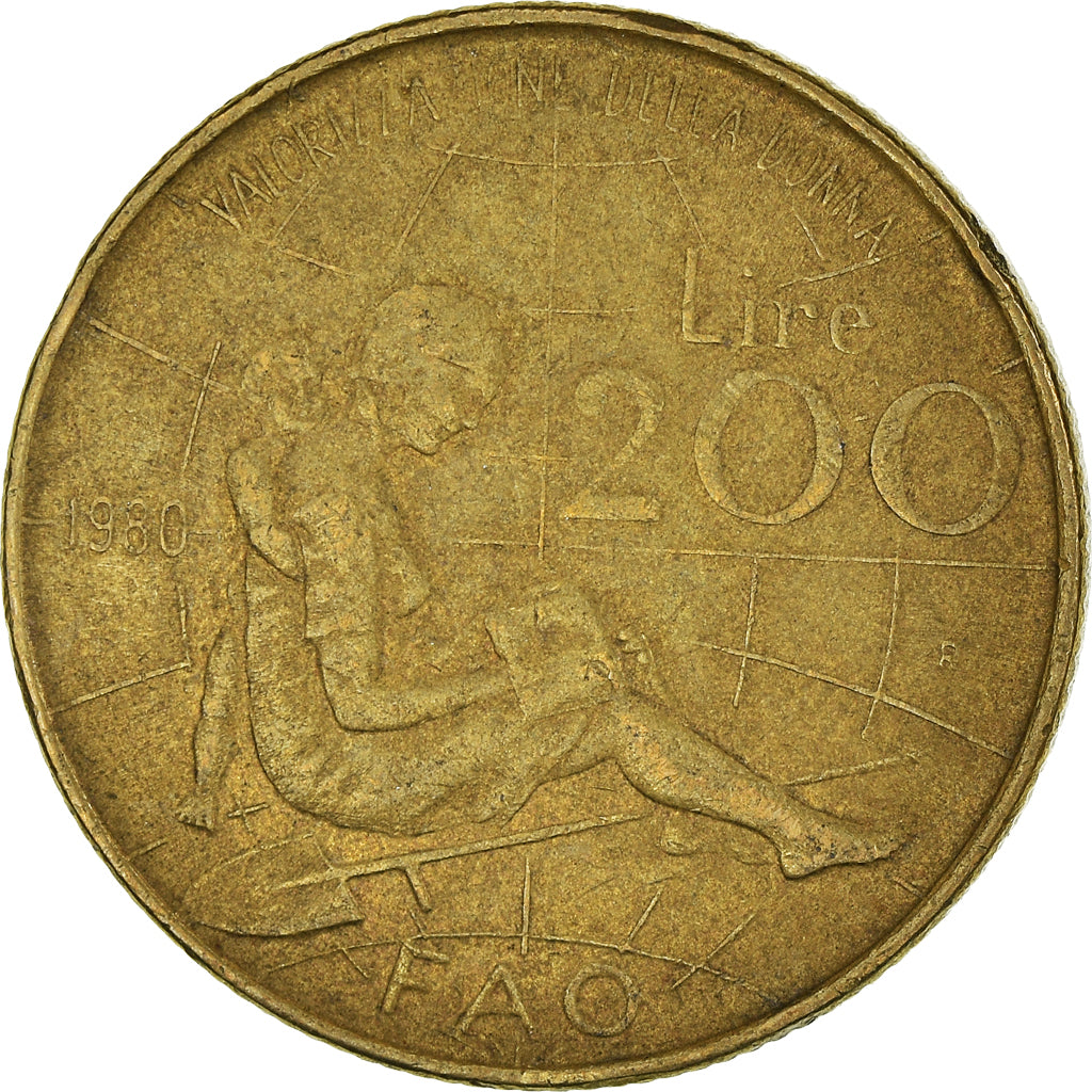 Moneta, Italia, 200 Lire, 1980